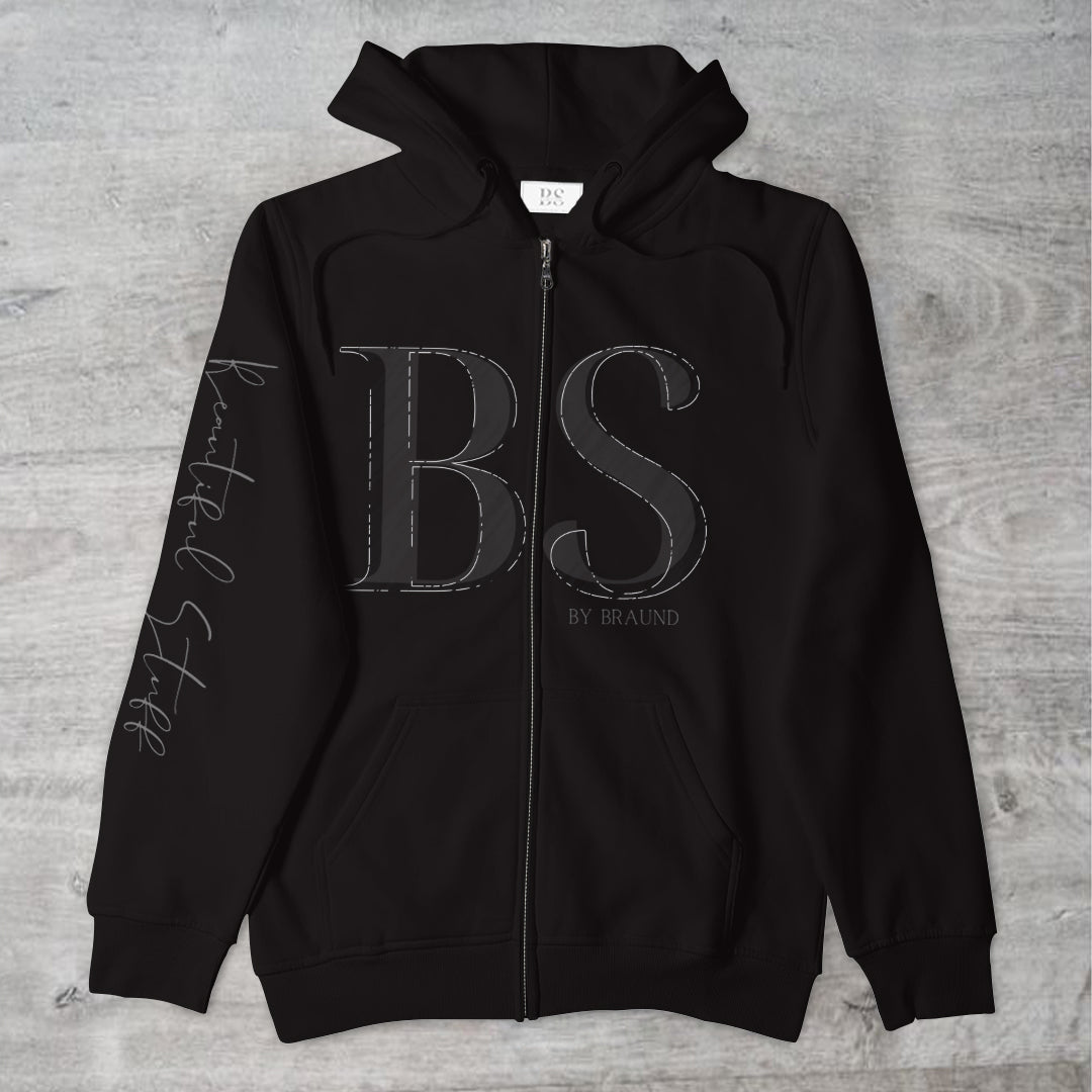 BS Offset Unisex Full-Zip Hoodie