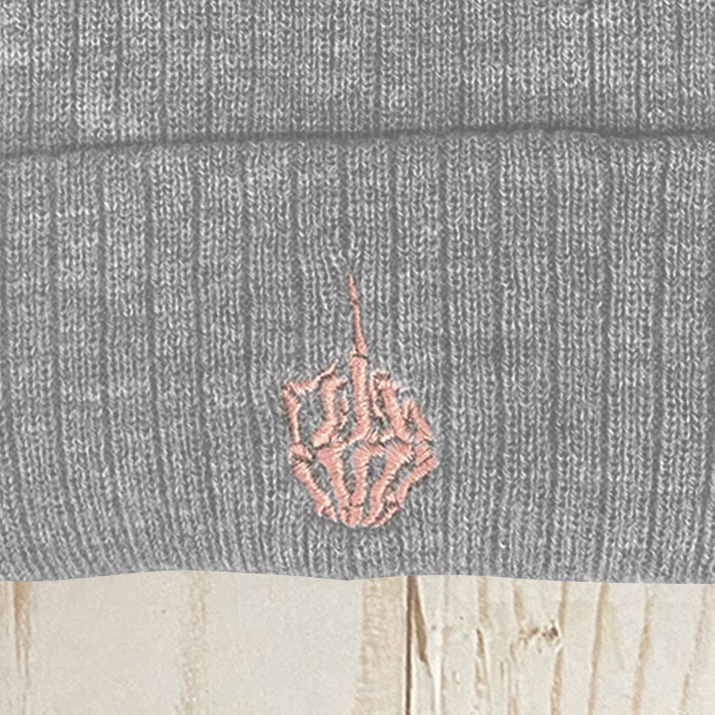 Skeleton Finger Beanie (Rib Knit)