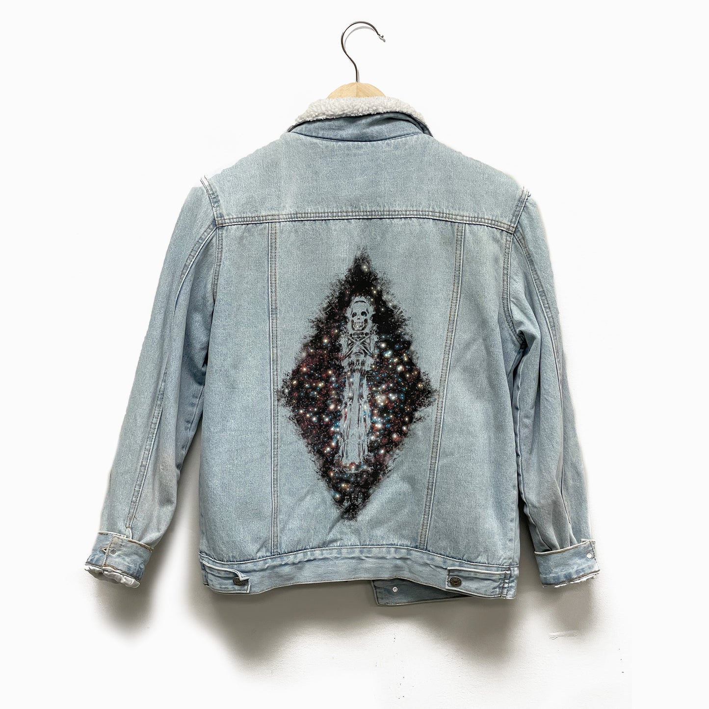 Upcycled Vintage Denim Jacket "Mortem De Caelum 3"