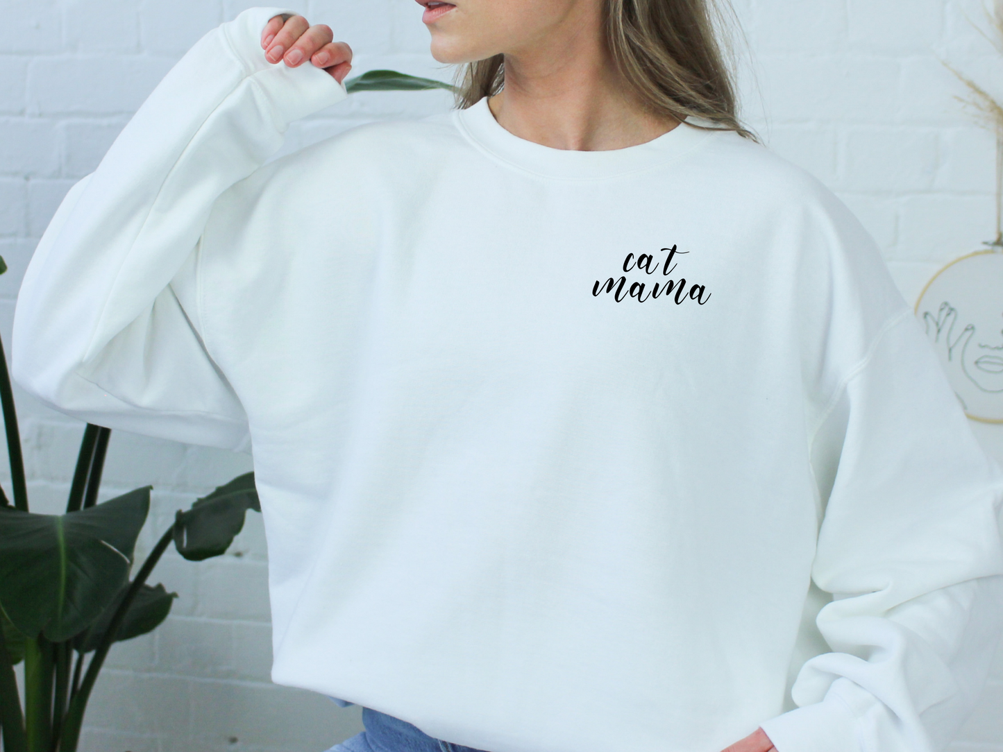 Cat Mama Unisex Crewneck Sweater