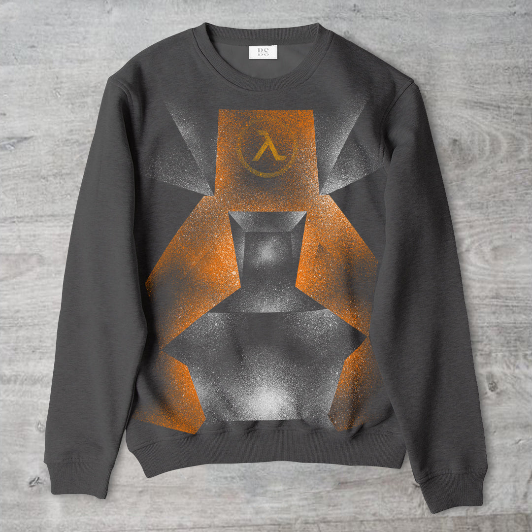 Wearable Art Unisex Crewneck Sweater "Lambda"