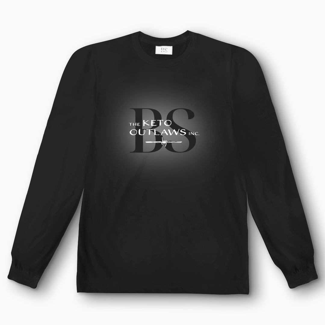 The Keto Outlaws BS Glow / #fuckcarbs On Back - Unisex Longsleeve T-Shirt