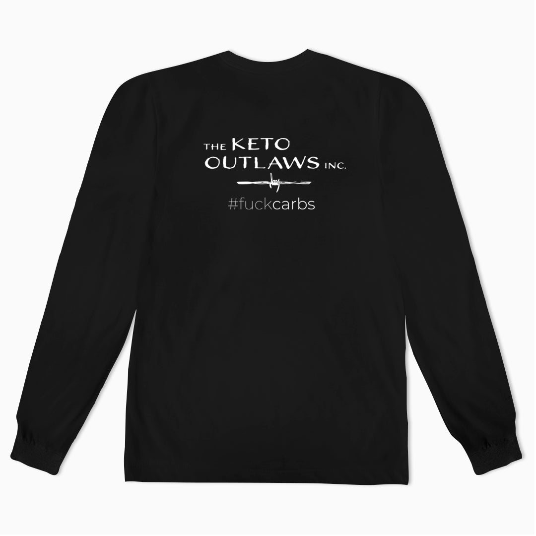 BS Ketopia / The Keto Outlaws #fuckcarbs - Unisex Longsleeve T-Shirt