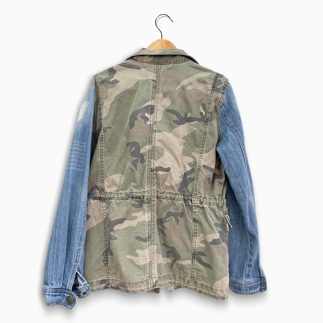 Thread & Supply Denim/Camouflage Combo Jacket