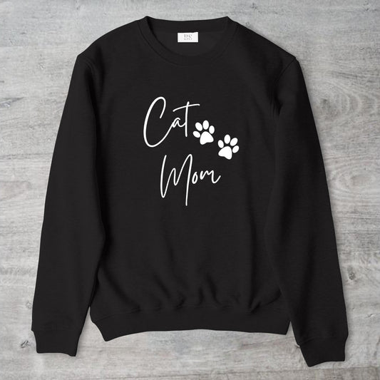 Cat Mom Unisex Crewneck Sweater