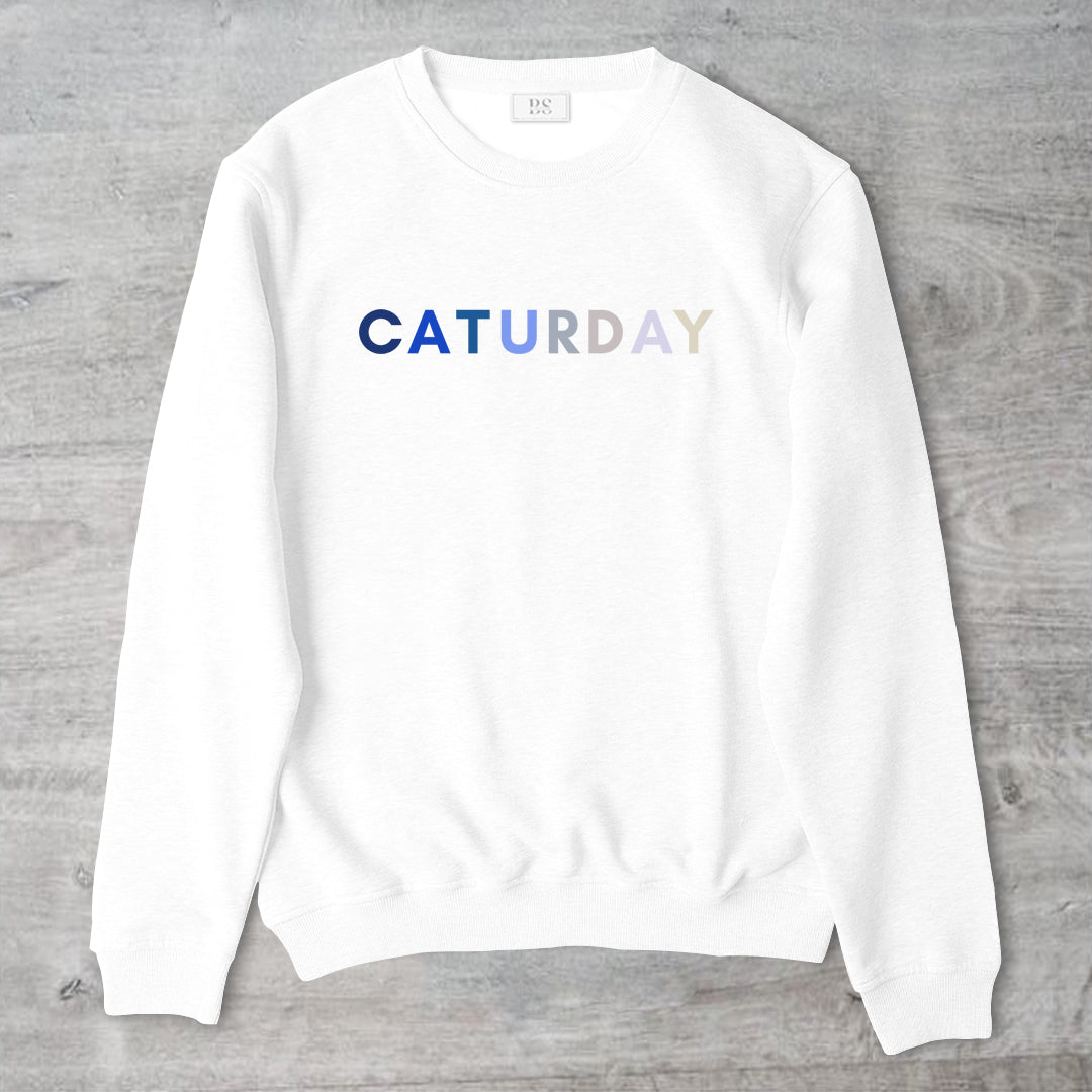 Caturday Unisex Crewneck Sweater