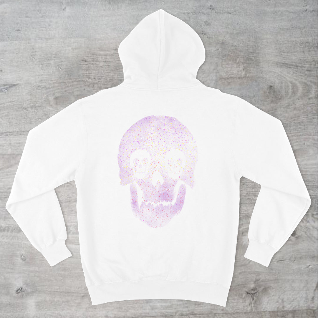 Wearable Art Full-Zip Unisex Hoodie "Star Skull"