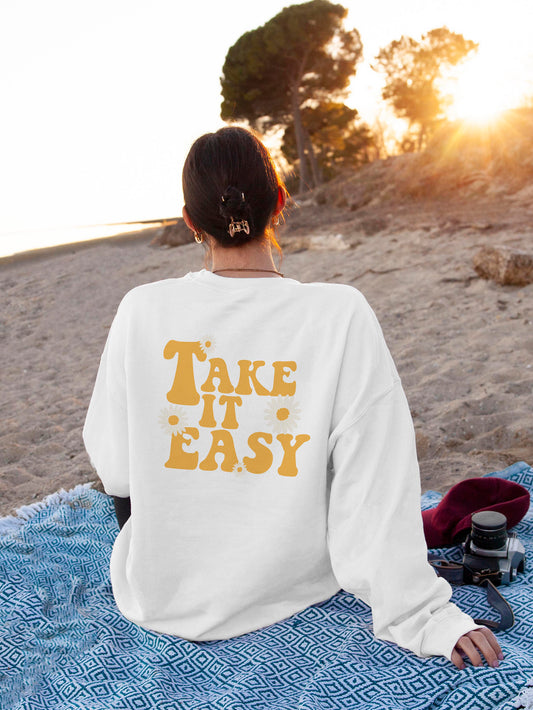 Take it Easy Unisex Crewneck Sweater